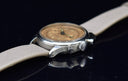 ANONYMOUS STEEL CHRONOGRAPH SALMON DIAL