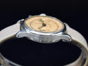 ANONYMOUS STEEL CHRONOGRAPH SALMON DIAL