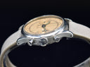 ANONYMOUS STEEL CHRONOGRAPH SALMON DIAL
