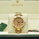 ROLEX DATEJUST 31 REF. 178278 YELLOW GOLD BOX AND PAPERS