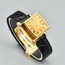 CARTIER TANK REVERSO DUAL TIME YELLOW GOLD