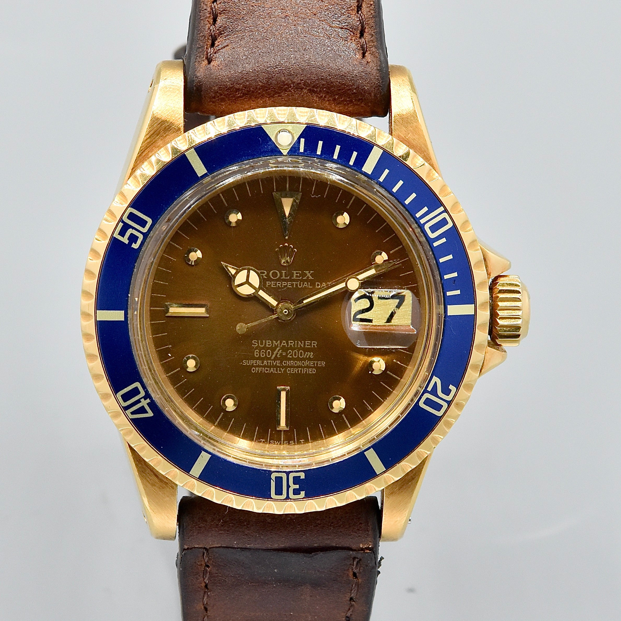 Rolex Submariner 1680 Color Change Dial Yellow Gold – Romain Rea