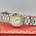 CARTIER MUST 21 STAINLESS STEEL AND GOLD PLATED