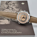PATEK PHILIPPE WOLRD TIME CHRONOGRAPH FLYBACK REF. 5935A-001 STAINLESS STEEL