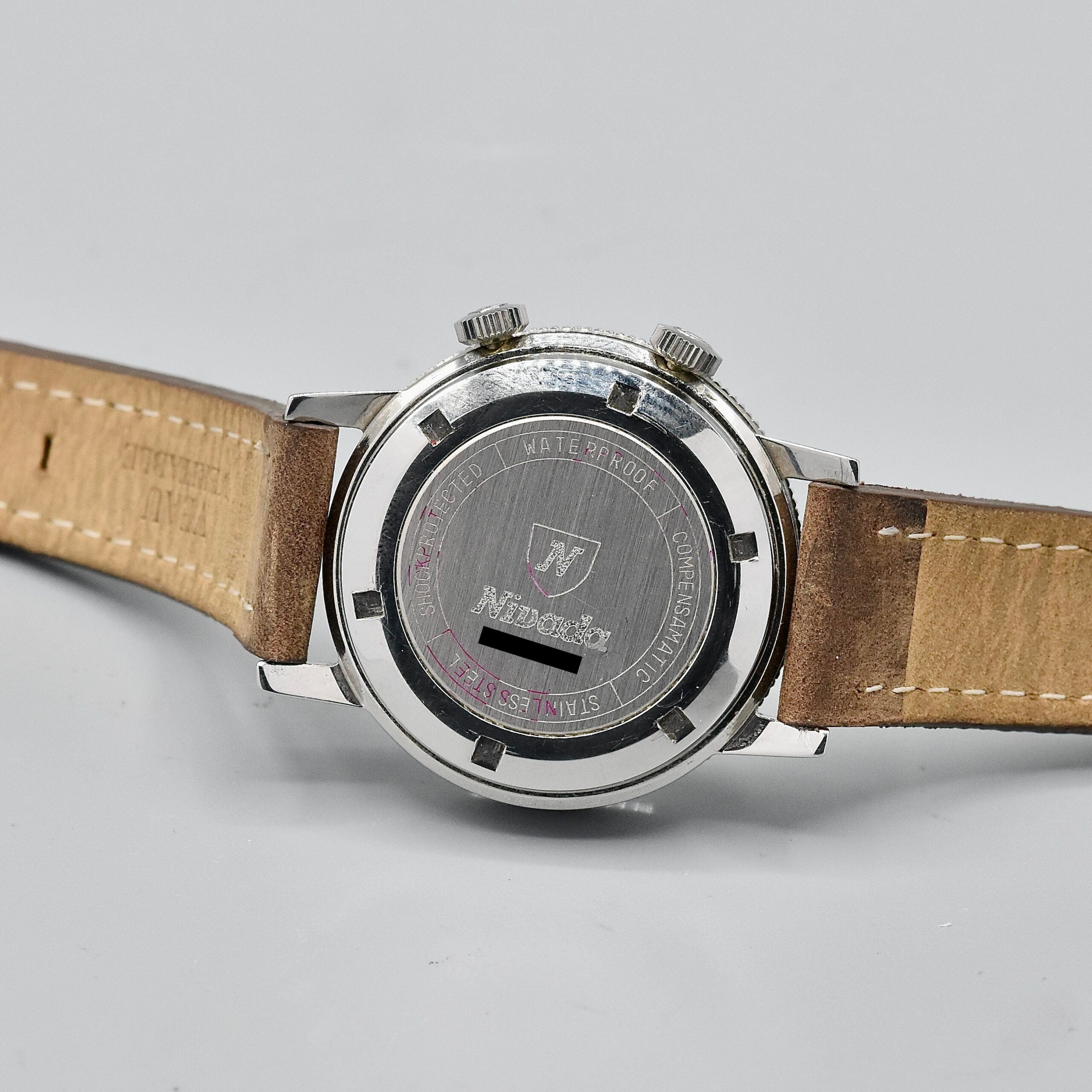 Nivada Travelmaster World Time Alarm Ref. 87011 Stainless Steel