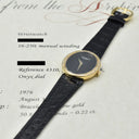 PATEK PHILIPPE REF. 4310 ONYX DAIL YELLOW GOLD WITH EXTRACT FROM THE ARCHIVE