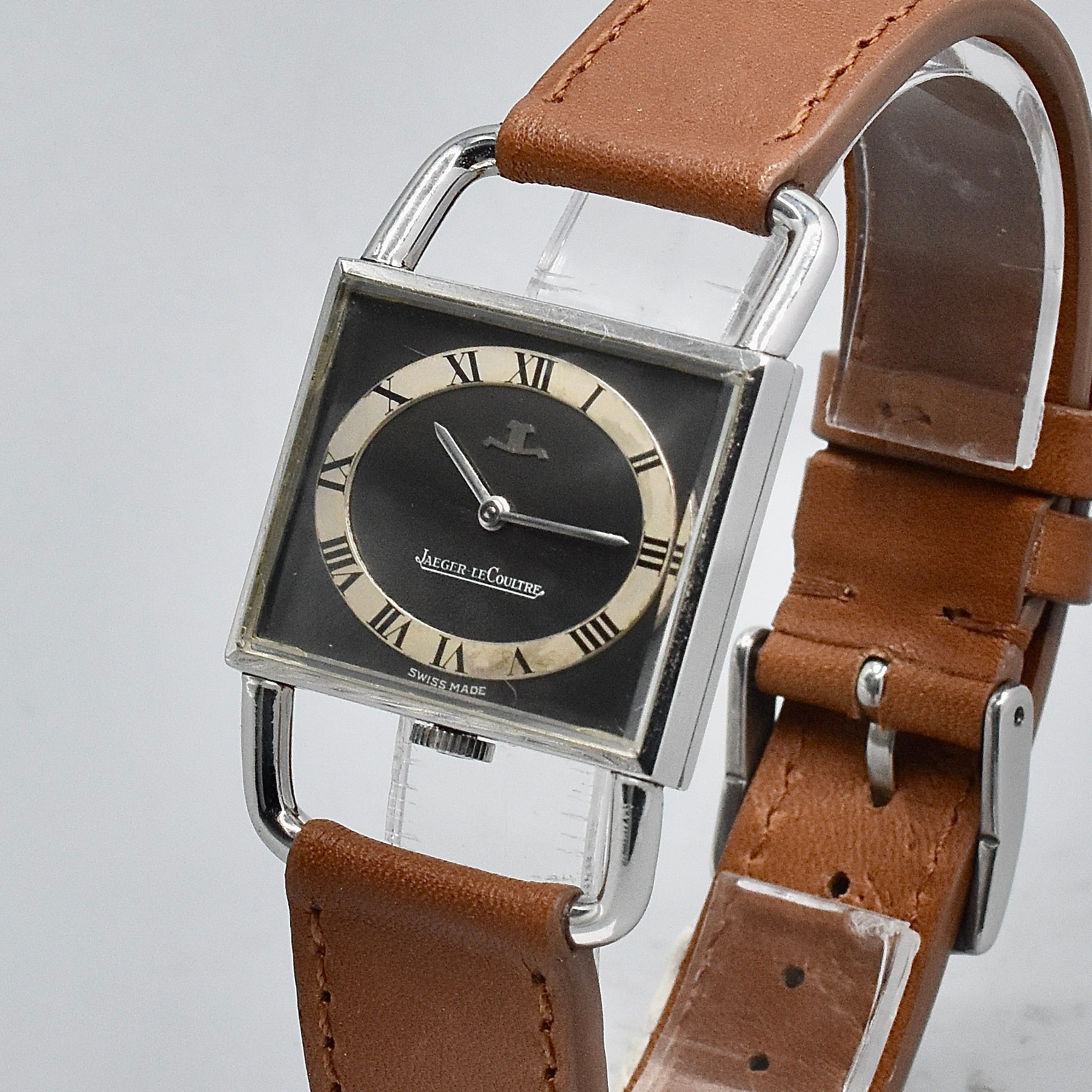Jaeger Lecoultre Etrier Jumbo Ref. 9041.42 Stainless Steel
