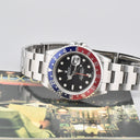 ROLEX GMT MASTER II REF. 16710 PEPSI STICK DIAL BOX AND PAPERS