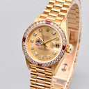 ROLEX LADY DATEJUST REF. 69068 ABU DHABI DIAL YELLOW GOLD BOX AND PAPERS