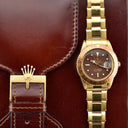 ROLEX GMT MASTER REF. 1675/8  "NO CROWN GUARDS" YELLOW GOLD