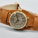 CARTIER CHRONOGRAPH MONO-POUSSOIR EUROPEAN WATCH & CLOCK YELLOW GOLD