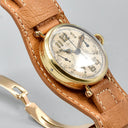 CARTIER CHRONOGRAPH MONO-POUSSOIR EUROPEAN WATCH & CLOCK YELLOW GOLD