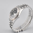 ROLEX DATEJUST 36 REF. 16234 BLACK DIAL STAINLESS STEEL BOX AND PAPERS
