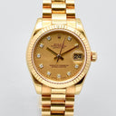 ROLEX DATEJUST 31 REF. 178278 YELLOW GOLD BOX AND PAPERS