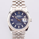 ROLEX DATEJUST 36 REF. 126234 BLUE MOTIF DIAL STAINLESS STEEL FULL SET