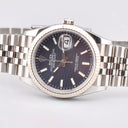 ROLEX DATEJUST 36 REF. 126234 BLUE MOTIF DIAL STAINLESS STEEL FULL SET