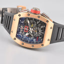 RICHARD MILLE RM011 FELIPE MASSA FLYBACK CHRONOGRAPH TITANIUM AND PINK GOLD FULL SET