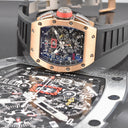 RICHARD MILLE RM011 FELIPE MASSA FLYBACK CHRONOGRAPH TITANIUM AND PINK GOLD FULL SET