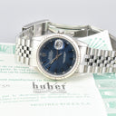 ROLEX DATEJUST REF. 16234 BLUE DIAL STAINLESS STEEL BOX AND PAPERS