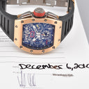RICHARD MILLE RM011 FELIPE MASSA FLYBACK CHRONOGRAPH TITANIUM AND PINK GOLD FULL SET