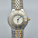 CARTIER MUST 21 REF. 9010 STEEL AND GOLD PLATED