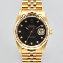 ROLEX DATEJUST 36 REF. 16238 YELLOW GOLD BOX AND PAPERS