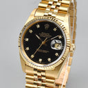 ROLEX DATEJUST 36 REF. 16238 YELLOW GOLD BOX AND PAPERS