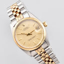 ROLEX OYSTER DATE 31 REF. 6827 LINEN DIAL STAINLESS STEEL AND GOLD