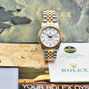 ROLEX DATEJUST TURN-O-GRAPH REF. 16253 PORCELAIN DIAL BOX AND PAPERS NEW OLD STOCK