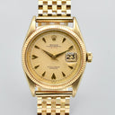 ROLEX OVETTONE RED DATEJUST REF. 6305 YELLOW GOLD