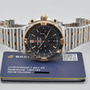 BREITLING CHRONOMAT B0142 REF. UB0134 STAINLESS STEEL AND GOLD BOX AND PAPERS