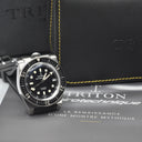 Triton Spirotechnique Sport Black Stainless Steel Box and Papers