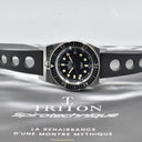 Triton Spirotechnique Sport Black Stainless Steel Box and Papers