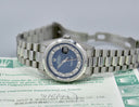 Rolex Day-Date Blue Myriad Dial Platinum Ref. 18206 Box and Papers