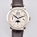 A. LANGE & SÖHNE SAXONIA ANNUAL CALENDAR REF. 330.026 WHITE GOLD BOX AND PAPERS
