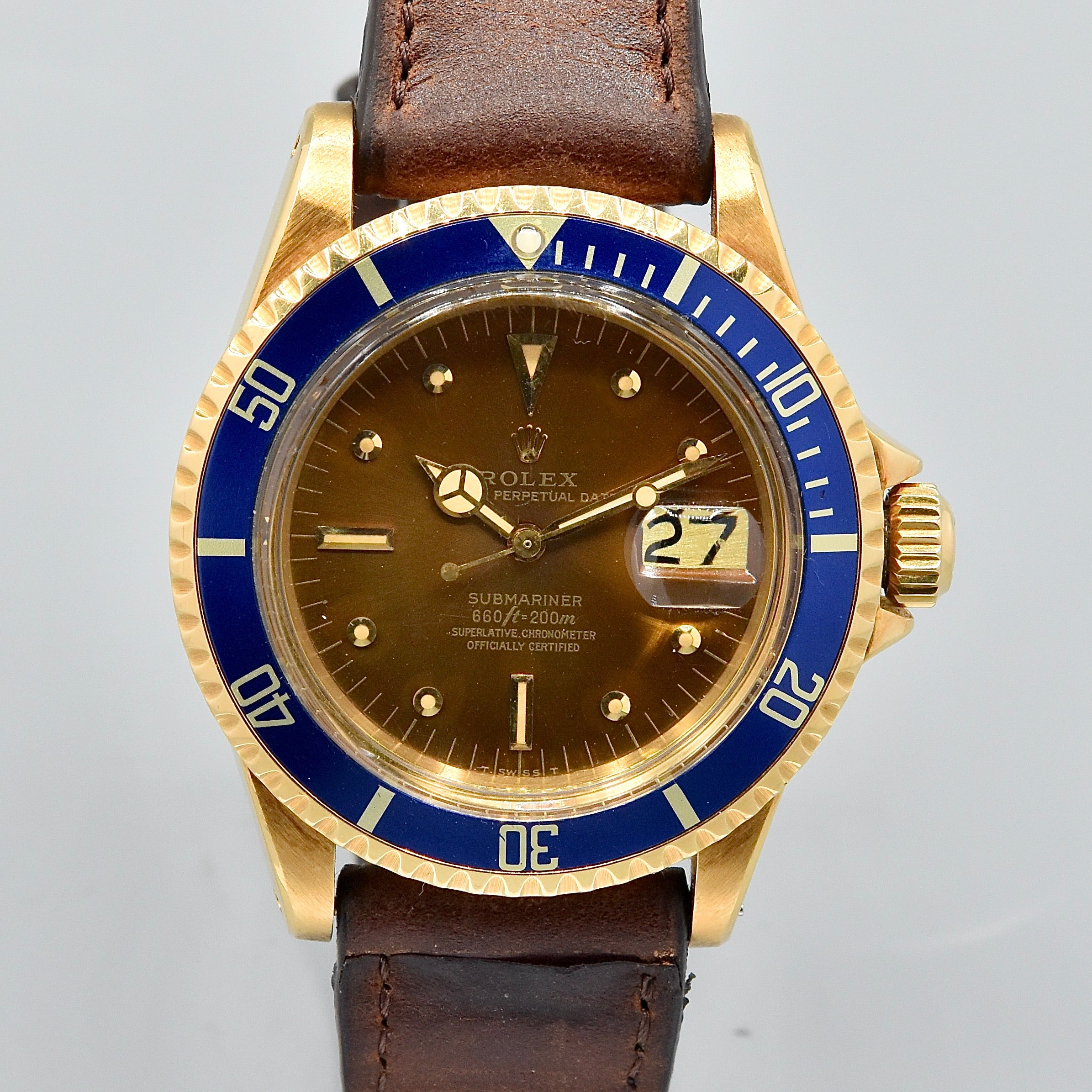 Rolex Submariner Ref. 1680 Color Change Dial Yellow Gold – Romain Rea