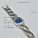 VACHERON CONSTANTIN REF. 2079P LAPIS LAZULI DIAL WHITE GOLD WITH EXTRACT FROM THE ARCHIVES