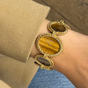 AUDEMARS PIGUET REF. 8483BA TIGER'S EYE AND YELLOW GOLD