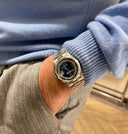 Rolex Day-Date Blue Myriad Dial Platinum Ref. 18206 Box and Papers