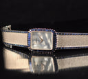 White gold and sapphire