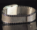 White gold and sapphire
