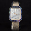 White gold and sapphire